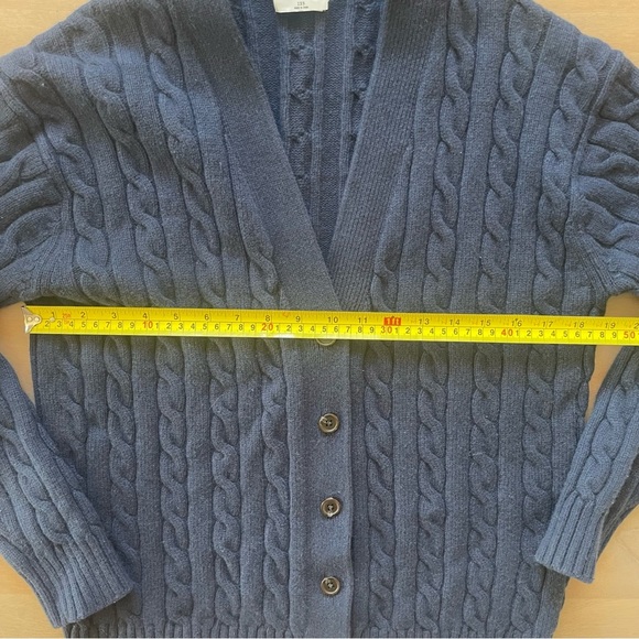 Sunday Best Navy Cable Knit Lamora Cardigan - Picture 9 of 12